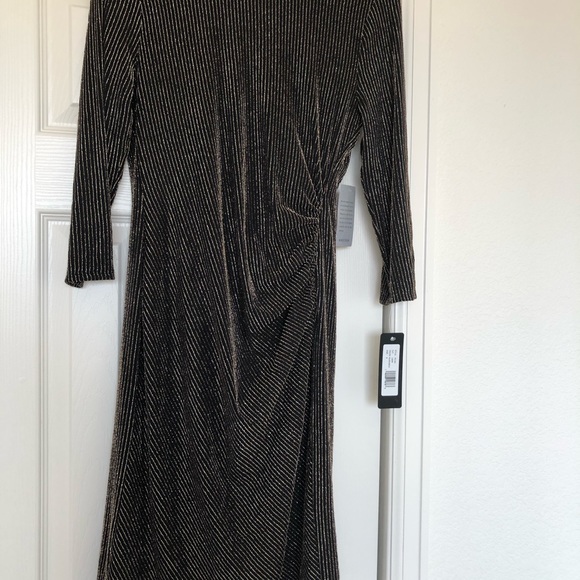 Bebe metallic knit cowl back mini dress - Picture 5 of 9